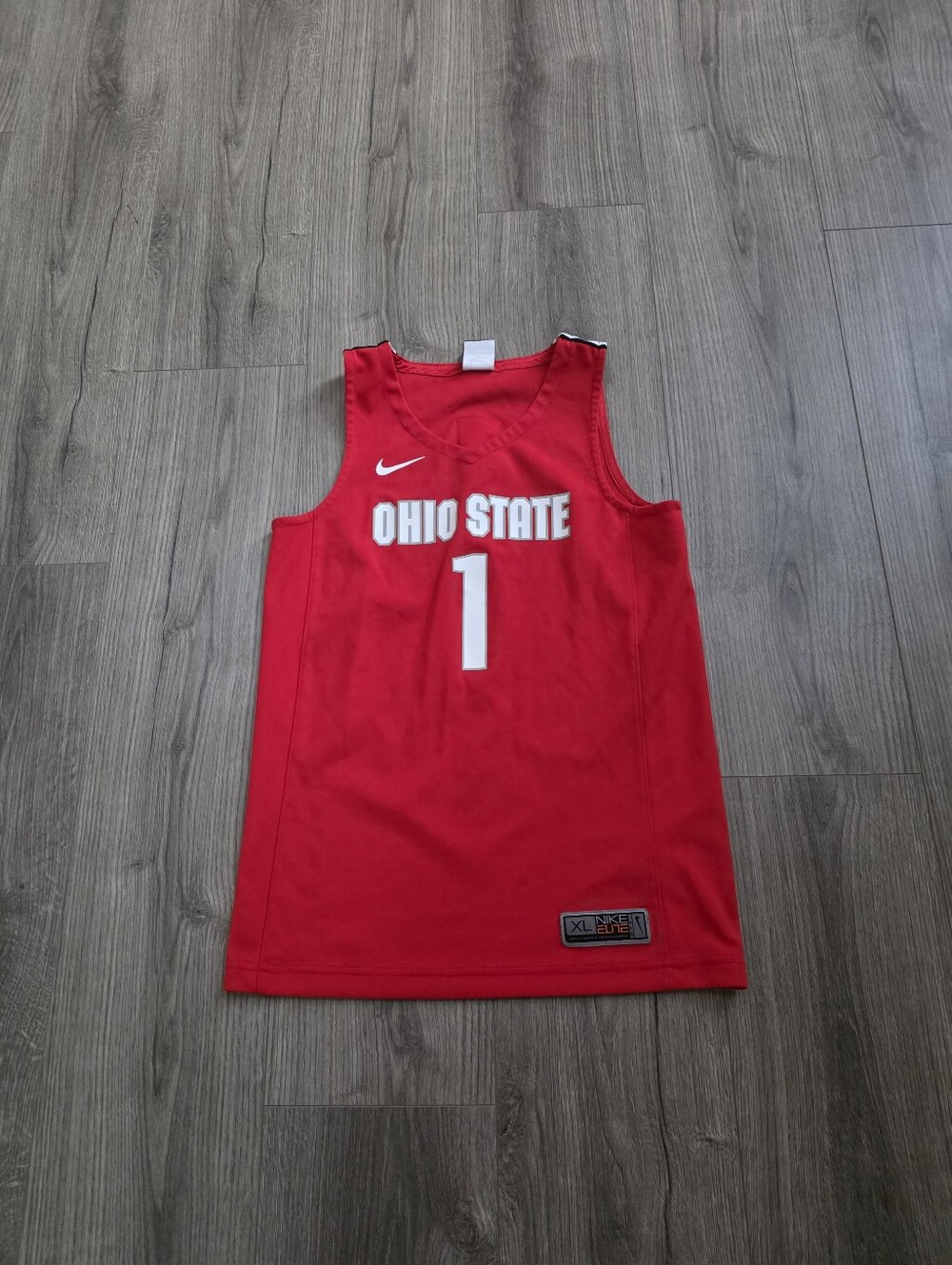 Vintage Nike Elite Ohio State Buckeyes Basketball Jersey Youth Size XL